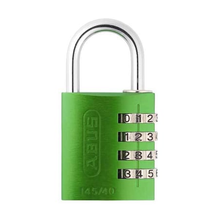 Abus Abus: 145/40 C Aluminum Green 4-Dial Resettable ABS-14545